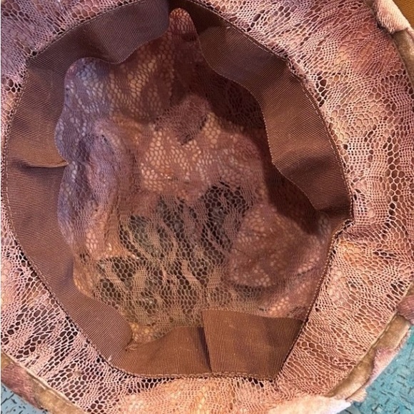 *1930’s cloche hat- velvet - champagne color- vintage - Picture 6 of 7